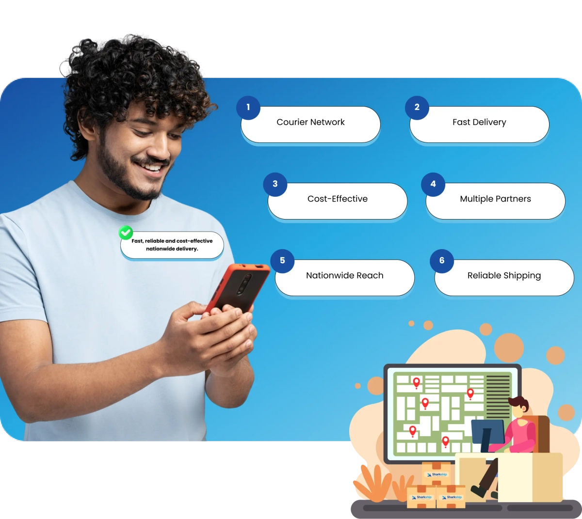 Extensive Courier Network