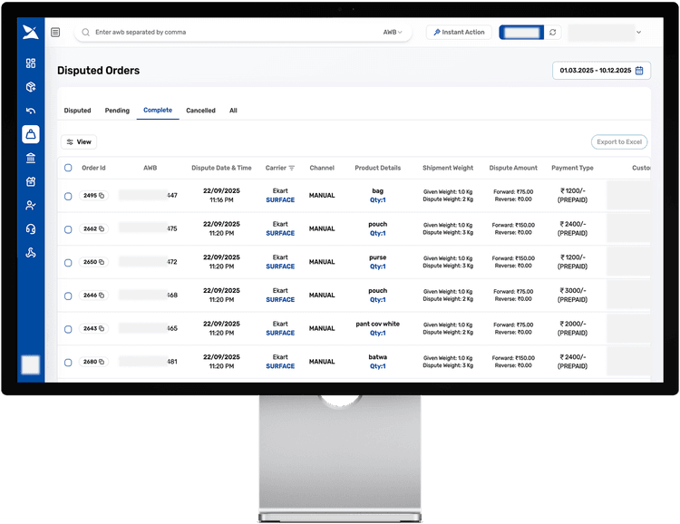 Dispute Accepted By Courier